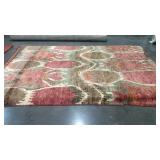 8x11 Room rug, multi colored design,  needs