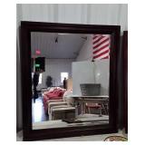 Wall hanging mirror measures 35 by 40