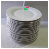 White royal Norfolk dinner plates