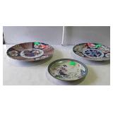 Three oriental plates