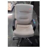 Tan executive office chair - model home decor