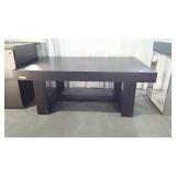 Black coffee table 54 by 36 by 20 - Model home
