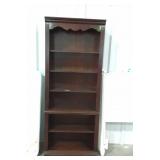 Tall wooden book case 32 by 13 by 80