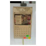 1972 Calendar, complete - with "The Cavetown