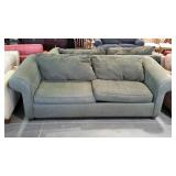 Rowe two cushion sofa. Dark green color. 88"