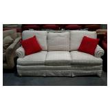 William Alan three cushion sofa. Ivory color