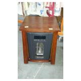 Electric infrared quartz heater, side table. On