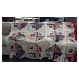 Vintage scrap quilt. 72"×72". May still be