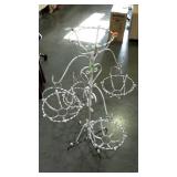 Wrought iron plant stand. For five plants. Four