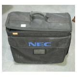Canvas travel case, marked "NEC"
