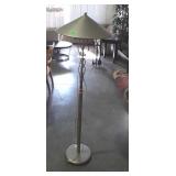 Metal floor lamp, matches lot 1375 59 inches tall