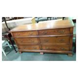 Six drawer dresser, shows minor finish wear, and