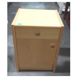 Night stand with single drawer over single door,