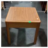 End table, contemporary oak, 22" square x 22" tall