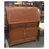 Drop front secretary desk 2 drawers over 2 doors