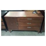 Credenza, three drawers with one single door some