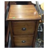 Wooden 2 drawer file cabinet 19x24x30
