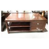 Coffee table with two drawers 50 by 30 by 20
