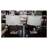 Two home decor designer lamps 25 inches tall