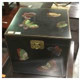 Black butterfly design file box 15x15x3