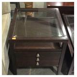 Glass top end table use wear 22x24x24