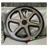 Film reel decor piece from our model home