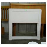 Group of five headboards. Two pair of twins and