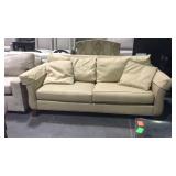 Thomasville two cushion sofa with back & throw