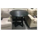 Home decor table 36" diameter by 30" tall, black -