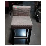 Upholstered stool from model home 37 inches tall