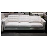 White Rowe sofa from model home 86 inches long