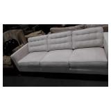 White Rowe sofa from model home, matches lot