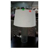 Glass cylinder lamp with shade. From the model