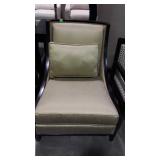 Upholstered arm chair, from model home