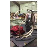 Pair of model home decor round circle pieces