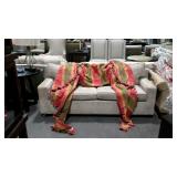 Swag and jabot style window valances,