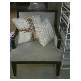 Upholstered chair, from model home