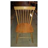 Chair, spindle back with light finish - code LY