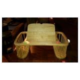 Bed tray with side magazine racks and