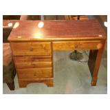 Desk with left drawer bank , 30 x 18 x 30.5,