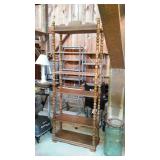 5-Shelf open front book / curio shelf unit with