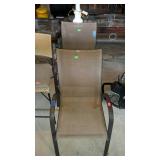 Two stacking patio chairs - code LH