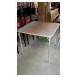 Folding card table, 32" square by 29" high - code