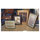 Artwork group lot. All framed.