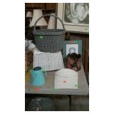 Home decor items, includes baskets, and planters
