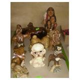 Home decor figurines - bear, seal, giraffe,