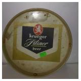 Beer advertisement tray - Krueger Pilsner