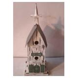 Country craft bird house, church shaped - 17"