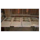 Calendars - lot of eight dated 1951