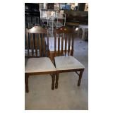Two dining chairs